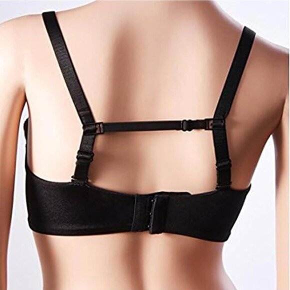 Womens Racerback Bra Strap Clips Multipack Nude Black 12 PCS Medium (SKU: 202MI) - Picture 5 of 9